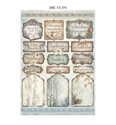 SBJK28 - Stamperia - Stamperia junk journal stickers et découpes – White Christmas - Journals & Sets - Detail 28 SBJK28 - Stamperia - Stamperia junk journal stickers et découpes – White Christmas - Journals & Sets - Detail 28