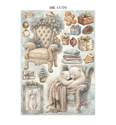 SBJK28 - Stamperia - Stamperia junk journal stickers et découpes – White Christmas - Journals & Sets - Detail 29 SBJK28 - Stamperia - Stamperia junk journal stickers et découpes – White Christmas - Journals & Sets - Detail 29