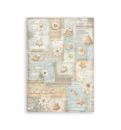 SBW36 - Stamperia - Stamperia bloc washi A5 8 feuilles – White Christmas - Washi Pad - Detail 9 SBW36 - Stamperia - Stamperia bloc washi A5 8 feuilles – White Christmas - Washi Pad - Detail 9