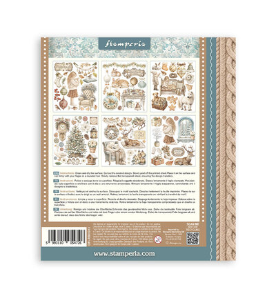 DFLRBXG13 - Stamperia - Stamperia sélection Rub-On 6 feuilles – White Christmas - Rub On - Detail 9 DFLRBXG13 - Stamperia - Stamperia sélection Rub-On 6 feuilles – White Christmas - Rub On - Detail 9