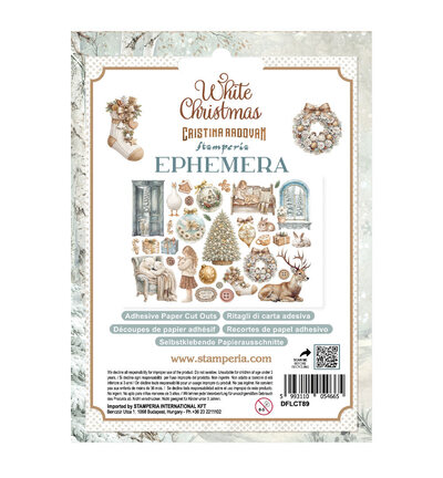 DFLCT89 - Stamperia - Stamperia éphéméra – White Christmas - Ephemera & Die Cut - Detail 2 DFLCT89 - Stamperia - Stamperia éphéméra – White Christmas - Ephemera & Die Cut - Detail 2