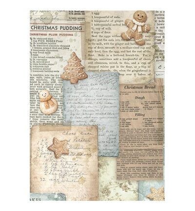 DFSAK6059 - Stamperia - Stamperia fonds papier de riz A6 8 feuilles – White Christmas - Rice Paper - Detail 1 DFSAK6059 - Stamperia - Stamperia fonds papier de riz A6 8 feuilles – White Christmas - Rice Paper - Detail 1