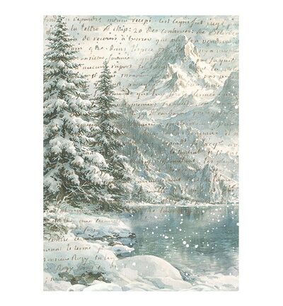 DFSAK6059 - Stamperia - Stamperia fonds papier de riz A6 8 feuilles – White Christmas - Rice Paper - Detail 4 DFSAK6059 - Stamperia - Stamperia fonds papier de riz A6 8 feuilles – White Christmas - Rice Paper - Detail 4