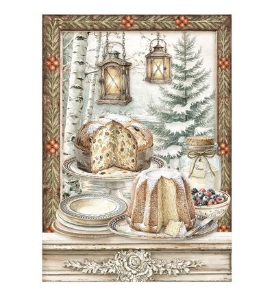 DFSA6X10 - Stamperia - Stamperia mini papier de riz A6 8 feuilles – White Christmas - Rice Paper - Detail 4 DFSA6X10 - Stamperia - Stamperia mini papier de riz A6 8 feuilles – White Christmas - Rice Paper - Detail 4