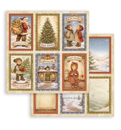 SBBL192 - Stamperia - Stamperia grand bloc scrapbooking 30,5x30,5 cm – Silent Night - Scrapbooking Pad - Detail 2 SBBL192 - Stamperia - Stamperia grand bloc scrapbooking 30,5x30,5 cm – Silent Night - Scrapbooking Pad - Detail 2