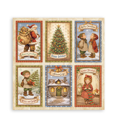 SBBL192 - Stamperia - Stamperia grand bloc scrapbooking 30,5x30,5 cm – Silent Night - Scrapbooking Pad - Detail 3 SBBL192 - Stamperia - Stamperia grand bloc scrapbooking 30,5x30,5 cm – Silent Night - Scrapbooking Pad - Detail 3