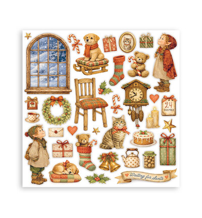 SBBL192 - Stamperia - Stamperia grand bloc scrapbooking 30,5x30,5 cm – Silent Night - Scrapbooking Pad - Detail 8 SBBL192 - Stamperia - Stamperia grand bloc scrapbooking 30,5x30,5 cm – Silent Night - Scrapbooking Pad - Detail 8
