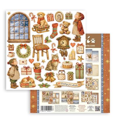 SBBL192 - Stamperia - Stamperia grand bloc scrapbooking 30,5x30,5 cm – Silent Night - Scrapbooking Pad - Detail 9 SBBL192 - Stamperia - Stamperia grand bloc scrapbooking 30,5x30,5 cm – Silent Night - Scrapbooking Pad - Detail 9