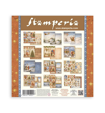 SBBL192 - Stamperia - Stamperia grand bloc scrapbooking 30,5x30,5 cm – Silent Night - Scrapbooking Pad - Detail 10 SBBL192 - Stamperia - Stamperia grand bloc scrapbooking 30,5x30,5 cm – Silent Night - Scrapbooking Pad - Detail 10