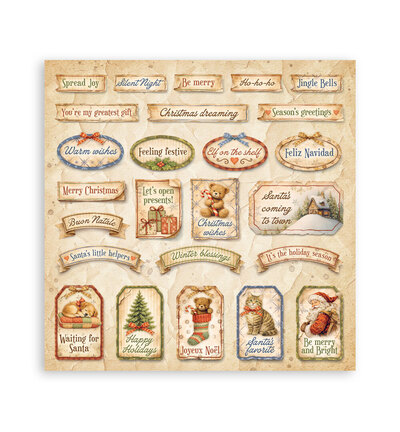 SBBL192 - Stamperia - Stamperia grand bloc scrapbooking 30,5x30,5 cm – Silent Night - Scrapbooking Pad - Detail 11 SBBL192 - Stamperia - Stamperia grand bloc scrapbooking 30,5x30,5 cm – Silent Night - Scrapbooking Pad - Detail 11