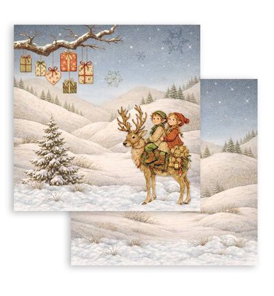 SBBL192 - Stamperia - Stamperia grand bloc scrapbooking 30,5x30,5 cm – Silent Night - Scrapbooking Pad - Detail 16 SBBL192 - Stamperia - Stamperia grand bloc scrapbooking 30,5x30,5 cm – Silent Night - Scrapbooking Pad - Detail 16