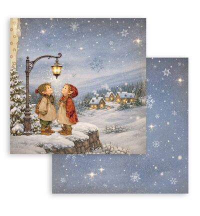 SBBL192 - Stamperia - Stamperia grand bloc scrapbooking 30,5x30,5 cm – Silent Night - Scrapbooking Pad - Detail 28 SBBL192 - Stamperia - Stamperia grand bloc scrapbooking 30,5x30,5 cm – Silent Night - Scrapbooking Pad - Detail 28