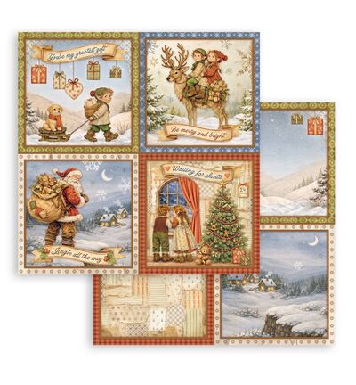 SBBL192 - Stamperia - Stamperia grand bloc scrapbooking 30,5x30,5 cm – Silent Night - Scrapbooking Pad - Detail 31 SBBL192 - Stamperia - Stamperia grand bloc scrapbooking 30,5x30,5 cm – Silent Night - Scrapbooking Pad - Detail 31