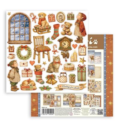 SBBS148 - Stamperia - Stamperia petit bloc scrapbooking 20,3x20,3 cm – Silent Night - Scrapbooking Pad - Detail 8 SBBS148 - Stamperia - Stamperia petit bloc scrapbooking 20,3x20,3 cm – Silent Night - Scrapbooking Pad - Detail 8
