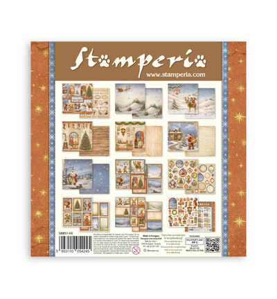 SBBS148 - Stamperia - Stamperia petit bloc scrapbooking 20,3x20,3 cm – Silent Night - Scrapbooking Pad - Detail 9 SBBS148 - Stamperia - Stamperia petit bloc scrapbooking 20,3x20,3 cm – Silent Night - Scrapbooking Pad - Detail 9