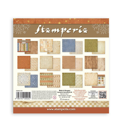 SBBS149 - Stamperia - Stamperia bloc de fonds scrapbooking 20,3x20,3 cm – Silent Night - Scrapbooking Pad - Detail 9 SBBS149 - Stamperia - Stamperia bloc de fonds scrapbooking 20,3x20,3 cm – Silent Night - Scrapbooking Pad - Detail 9