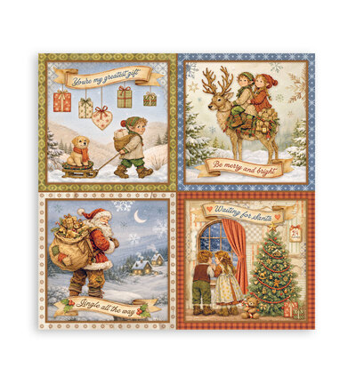 SBBXLB40 - Stamperia - Stamperia bloc papier simple face 30,5x30,5 cm – Silent Night - Scrapbooking Pad - Detail 8 SBBXLB40 - Stamperia - Stamperia bloc papier simple face 30,5x30,5 cm – Silent Night - Scrapbooking Pad - Detail 8