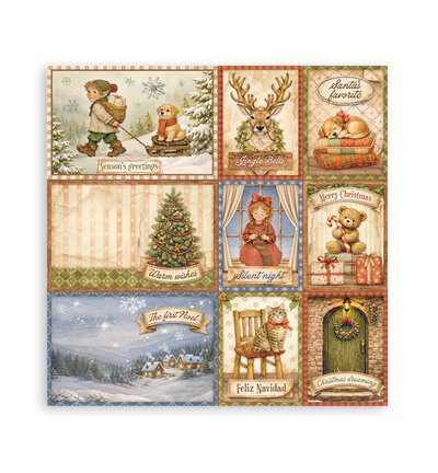 SBBXLB40 - Stamperia - Stamperia bloc papier simple face 30,5x30,5 cm – Silent Night - Scrapbooking Pad - Detail 15 SBBXLB40 - Stamperia - Stamperia bloc papier simple face 30,5x30,5 cm – Silent Night - Scrapbooking Pad - Detail 15
