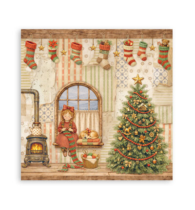 SBBXLB40 - Stamperia - Stamperia bloc papier simple face 30,5x30,5 cm – Silent Night - Scrapbooking Pad - Detail 23 SBBXLB40 - Stamperia - Stamperia bloc papier simple face 30,5x30,5 cm – Silent Night - Scrapbooking Pad - Detail 23