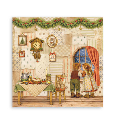 SBBXLB40 - Stamperia - Stamperia bloc papier simple face 30,5x30,5 cm – Silent Night - Scrapbooking Pad - Detail 25 SBBXLB40 - Stamperia - Stamperia bloc papier simple face 30,5x30,5 cm – Silent Night - Scrapbooking Pad - Detail 25