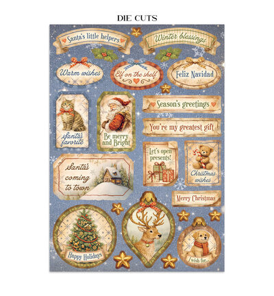 SBJK27 - Stamperia - Stamperia junk journal stickers et découpes – Silent Night - Journals & Sets - Detail 10 SBJK27 - Stamperia - Stamperia junk journal stickers et découpes – Silent Night - Journals & Sets - Detail 10