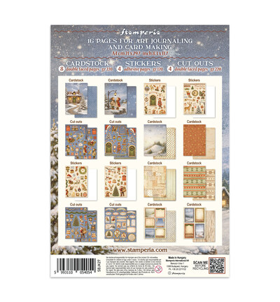 SBJK27 - Stamperia - Stamperia junk journal stickers et découpes – Silent Night - Journals & Sets - Detail 18 SBJK27 - Stamperia - Stamperia junk journal stickers et découpes – Silent Night - Journals & Sets - Detail 18
