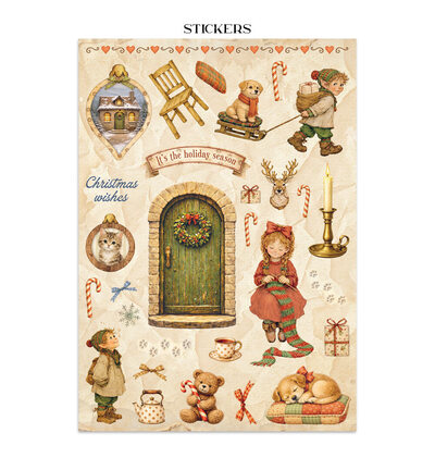 SBJK27 - Stamperia - Stamperia junk journal stickers et découpes – Silent Night - Journals & Sets - Detail 26 SBJK27 - Stamperia - Stamperia junk journal stickers et découpes – Silent Night - Journals & Sets - Detail 26