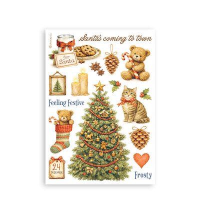SBW35 - Stamperia - Stamperia bloc washi A5 8 feuilles – Silent Night - Washi Pad - Detail 4 SBW35 - Stamperia - Stamperia bloc washi A5 8 feuilles – Silent Night - Washi Pad - Detail 4