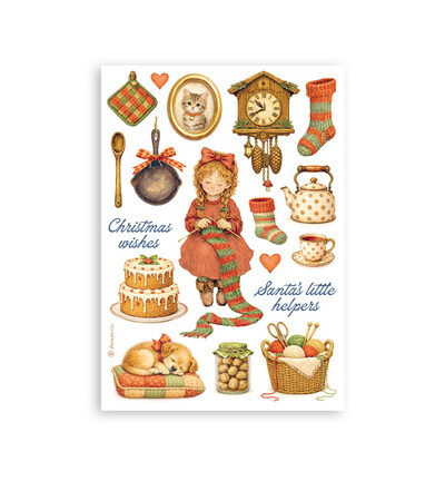 SBW35 - Stamperia - Stamperia bloc washi A5 8 feuilles – Silent Night - Washi Pad - Detail 5 SBW35 - Stamperia - Stamperia bloc washi A5 8 feuilles – Silent Night - Washi Pad - Detail 5