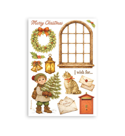 SBW35 - Stamperia - Stamperia bloc washi A5 8 feuilles – Silent Night - Washi Pad - Detail 6 SBW35 - Stamperia - Stamperia bloc washi A5 8 feuilles – Silent Night - Washi Pad - Detail 6