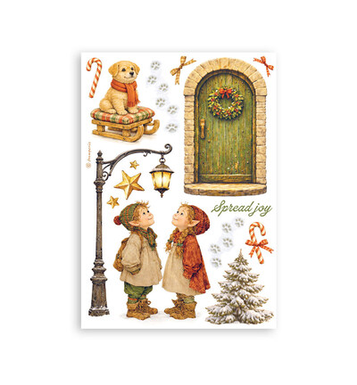 SBW35 - Stamperia - Stamperia bloc washi A5 8 feuilles – Silent Night - Washi Pad - Detail 7 SBW35 - Stamperia - Stamperia bloc washi A5 8 feuilles – Silent Night - Washi Pad - Detail 7