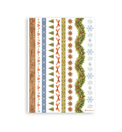 SBW35 - Stamperia - Stamperia bloc washi A5 8 feuilles – Silent Night - Washi Pad - Detail 8 SBW35 - Stamperia - Stamperia bloc washi A5 8 feuilles – Silent Night - Washi Pad - Detail 8