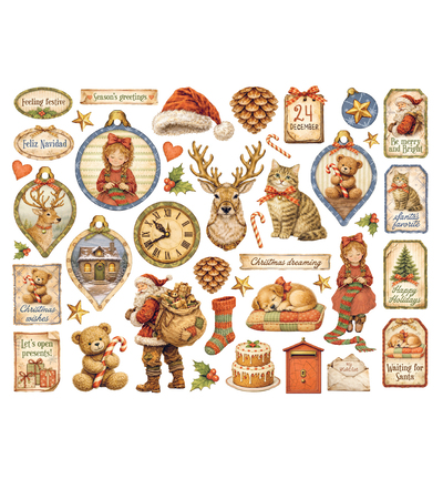 DFLDC140 - Stamperia - Stamperia Die-Cuts – Silent Night - Ephemera & Die Cut - Detail 5