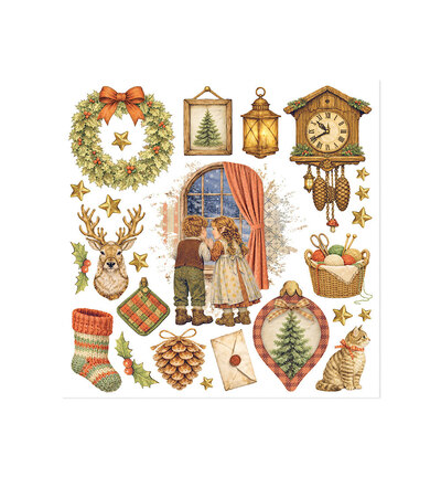 DFLRBX20 - Stamperia - Stamperia set Rub-On 6 feuilles – Silent Night - Rub On - Detail 2 DFLRBX20 - Stamperia - Stamperia set Rub-On 6 feuilles – Silent Night - Rub On - Detail 2