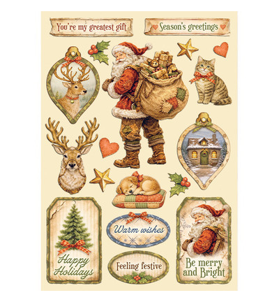 KLSP205 - Stamperia - Stamperia formes en bois A5 – Silent Night - Decorative Shapes - Detail 1 KLSP205 - Stamperia - Stamperia formes en bois A5 – Silent Night - Decorative Shapes - Detail 1