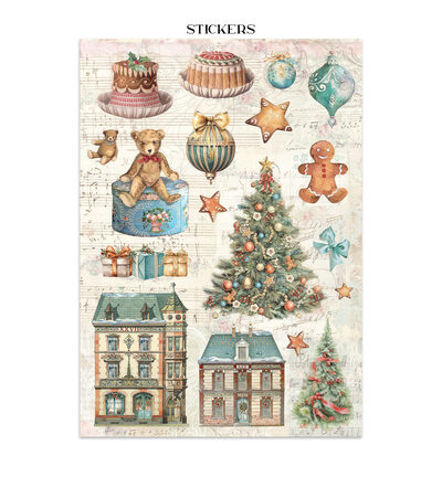 SBJK25 - Stamperia - Stamperia junk journal stickers et découpes – Winter Magic - Journals & Sets - Detail 1 SBJK25 - Stamperia - Stamperia junk journal stickers et découpes – Winter Magic - Journals & Sets - Detail 1