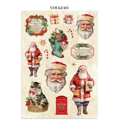 SBJK23 - Stamperia - Stamperia junk journal stickers et découpes – Classic Christmas - Journals & Sets - Detail 4 SBJK23 - Stamperia - Stamperia junk journal stickers et découpes – Classic Christmas - Journals & Sets - Detail 4