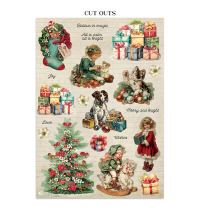 SBJK23 - Stamperia - Stamperia junk journal stickers et découpes – Classic Christmas - Journals & Sets - Detail 12 SBJK23 - Stamperia - Stamperia junk journal stickers et découpes – Classic Christmas - Journals & Sets - Detail 12