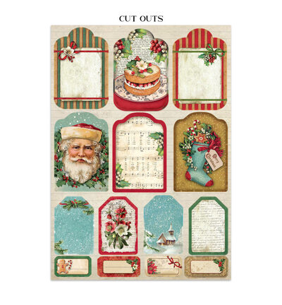 SBJK23 - Stamperia - Stamperia junk journal stickers et découpes – Classic Christmas - Journals & Sets - Detail 30 SBJK23 - Stamperia - Stamperia junk journal stickers et découpes – Classic Christmas - Journals & Sets - Detail 30