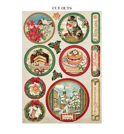 SBJK23 - Stamperia - Stamperia junk journal stickers et découpes – Classic Christmas - Journals & Sets - Detail 31 SBJK23 - Stamperia - Stamperia junk journal stickers et découpes – Classic Christmas - Journals & Sets - Detail 31