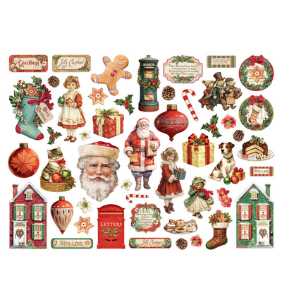 DFLDC137 - Stamperia - Stamperia Die-Cuts – Classic Christmas - Ephemera & Die Cut - Detail 1 DFLDC137 - Stamperia - Stamperia Die-Cuts – Classic Christmas - Ephemera & Die Cut - Detail 1