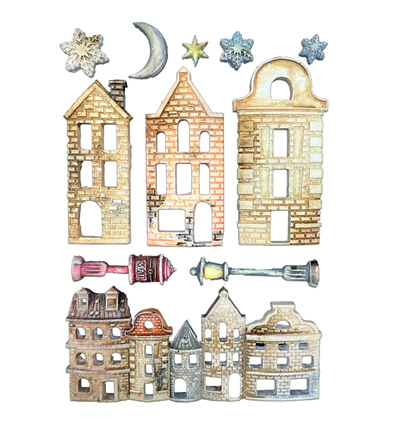 KACMA616 - Stamperia - Stamperia moule en silicone A5 – Christmas Embellishments village de Noël - Moules en silicone - Detail 3 KACMA616 - Stamperia - Stamperia moule en silicone A5 – Christmas Embellishments village de Noël - Moules en silicone - Detail 3