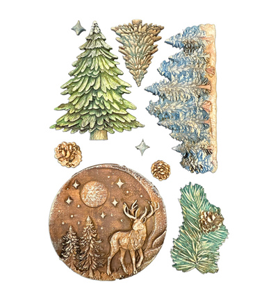 KACMA617 - Stamperia - Stamperia moule en silicone A5 – Christmas Embellishments paysage d’hiver - Moules en silicone - Detail 2 KACMA617 - Stamperia - Stamperia moule en silicone A5 – Christmas Embellishments paysage d’hiver - Moules en silicone - Detail 2
