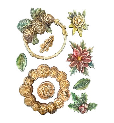 KACMA618 - Stamperia - Stamperia moule en silicone A5 – Christmas Embellishments guirlandes de Noël - Moules en silicone - Detail 2 KACMA618 - Stamperia - Stamperia moule en silicone A5 – Christmas Embellishments guirlandes de Noël - Moules en silicone - Detail 2