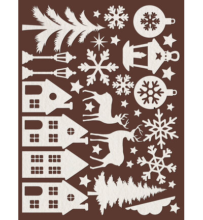 SBCU002 - Stamperia - Stamperia formes papier laser cut – Christmas Embellishments Christmas - Decorative Shapes - Detail 2 SBCU002 - Stamperia - Stamperia formes papier laser cut – Christmas Embellishments Christmas - Decorative Shapes - Detail 2
