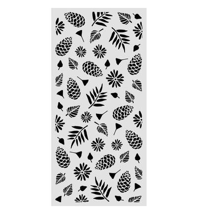 KSTDL171 - Stamperia - Stamperia pochoir 12x25 cm – Christmas Embellishments motif pommes de pin - Stencil - Detail 3 KSTDL171 - Stamperia - Stamperia pochoir 12x25 cm – Christmas Embellishments motif pommes de pin - Stencil - Detail 3