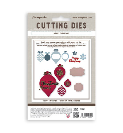 SFT23 - Stamperia - Stamperia matrices de découpe A6 – Merry Christmas - Cutting Dies - Detail 2 SFT23 - Stamperia - Stamperia matrices de découpe A6 – Merry Christmas - Cutting Dies - Detail 2