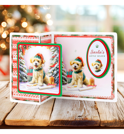 11-DCD7003 - Katy Sue Designs - Santa Paws Topper pré-découpé & collection découpage - Die Cut Topper & Decoupage - Detail 3 11-DCD7003 - Katy Sue Designs - Santa Paws Topper pré-découpé & collection découpage - Die Cut Topper & Decoupage - Detail 3