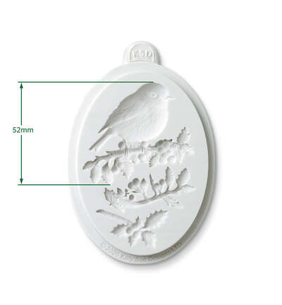 CE0168-CS - Katy Sue Designs - Moule en silicone - Winter Robin by Katy Sue - Silicone Mould - Detail 3 CE0168-CS - Katy Sue Designs - Moule en silicone - Winter Robin by Katy Sue - Silicone Mould - Detail 3