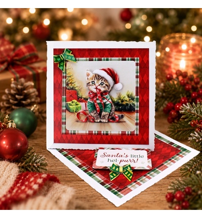 11-DCD7004 - Katy Sue Designs - Christmas Cats Die Cut and Decoupage Collection - 3D Die Cut Decoupage - Detail 7